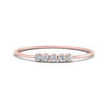 Load image into Gallery viewer, 5-stone-minimalist-diamond-stackable-band-in-FD9425ROR-NL-RG
