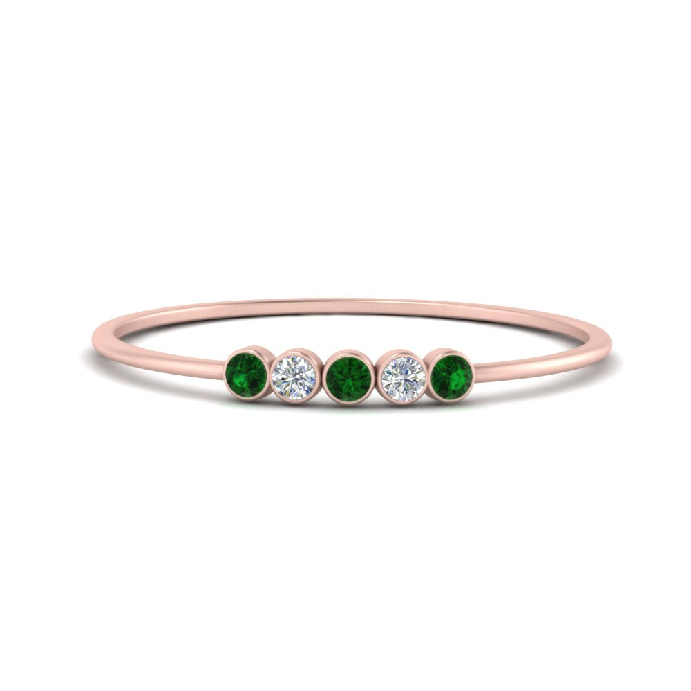 5-stone-minimalist-diamond-stackable-band-with-emerald-in-FD9425RORGEMGR-NL-RG