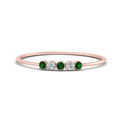 Thumbnail 26 - 5-stone-minimalist-diamond-stackable-band-with-emerald-in-rose-gold-FD9425RORGEMGR-NL-RG.jpg?v=1764568239