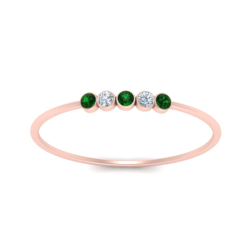 5-stone-minimalist-diamond-stackable-band-with-emerald-in-FD9425RORGEMGR-NL-RG