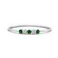 Thumbnail 61 - 5-stone-minimalist-diamond-stackable-band-with-emerald-in-white-gold-FD9425RORGEMGR-NL-WG.jpg?v=1764568239