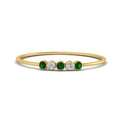 Thumbnail 89 - 5-stone-minimalist-diamond-stackable-band-with-emerald-in-yellow-gold-FD9425RORGEMGR-NL-YG.jpg?v=1764568239