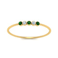 Thumbnail 90 - 5-stone-minimalist-diamond-stackable-band-with-emerald-in-yellow-gold-FD9425RORGEMGRANGLE5-NL-YG.jpg?v=1764568239