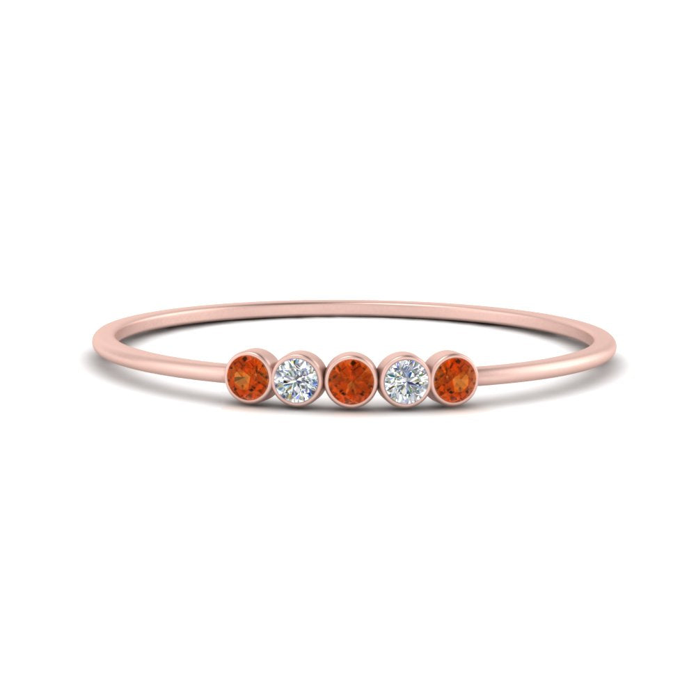 5-stone-minimalist-diamond-stackable-band-with-orange-sapphire-in-FD9425RORGSAOR-NL-RG