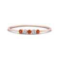 Thumbnail 23 - 5-stone-minimalist-diamond-stackable-band-with-orange-sapphire-in-rose-gold-FD9425RORGSAOR-NL-RG.jpg?v=1764568239