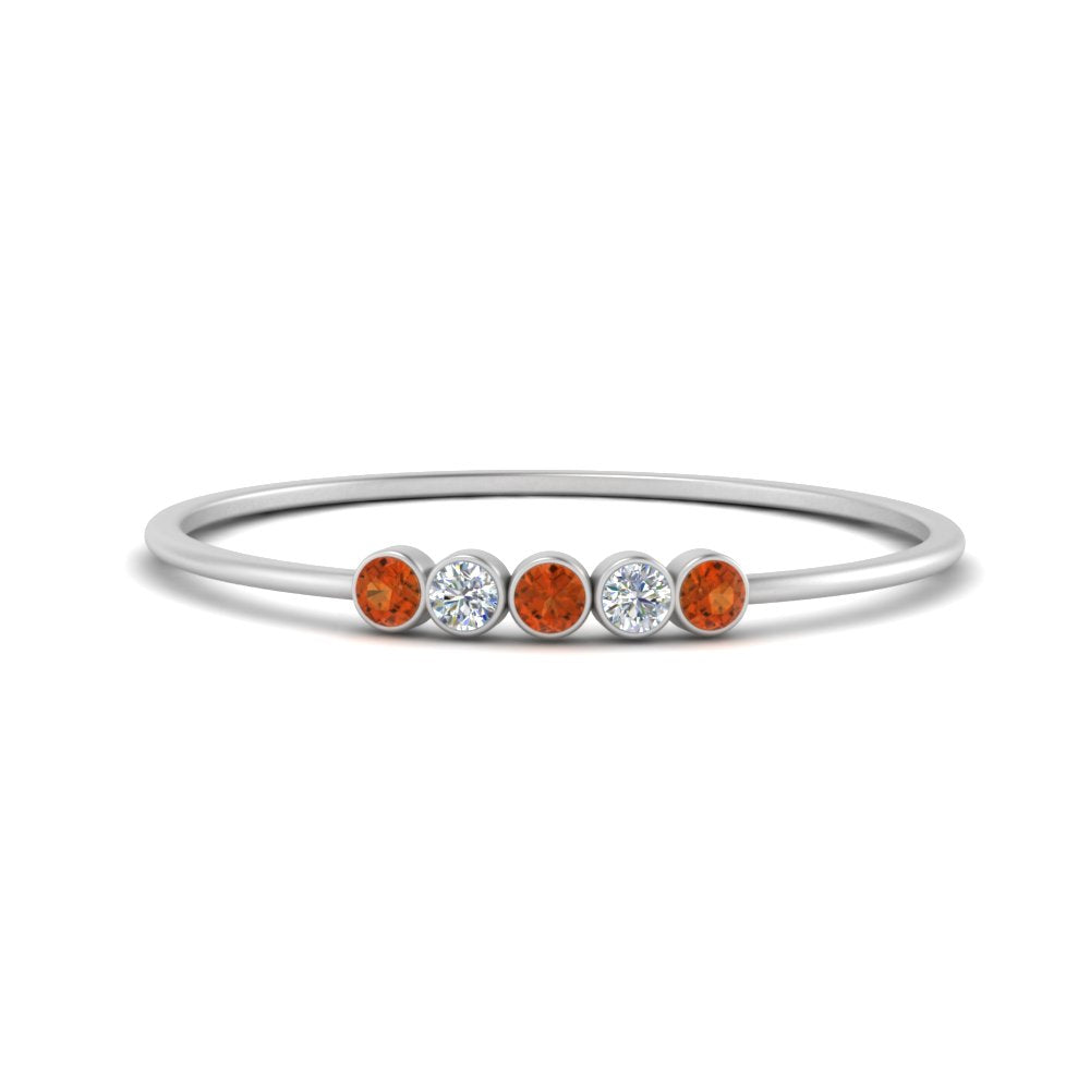 5-stone-minimalist-diamond-stackable-band-with-orange-sapphire-in-FD9425RORGSAOR-NL-WG