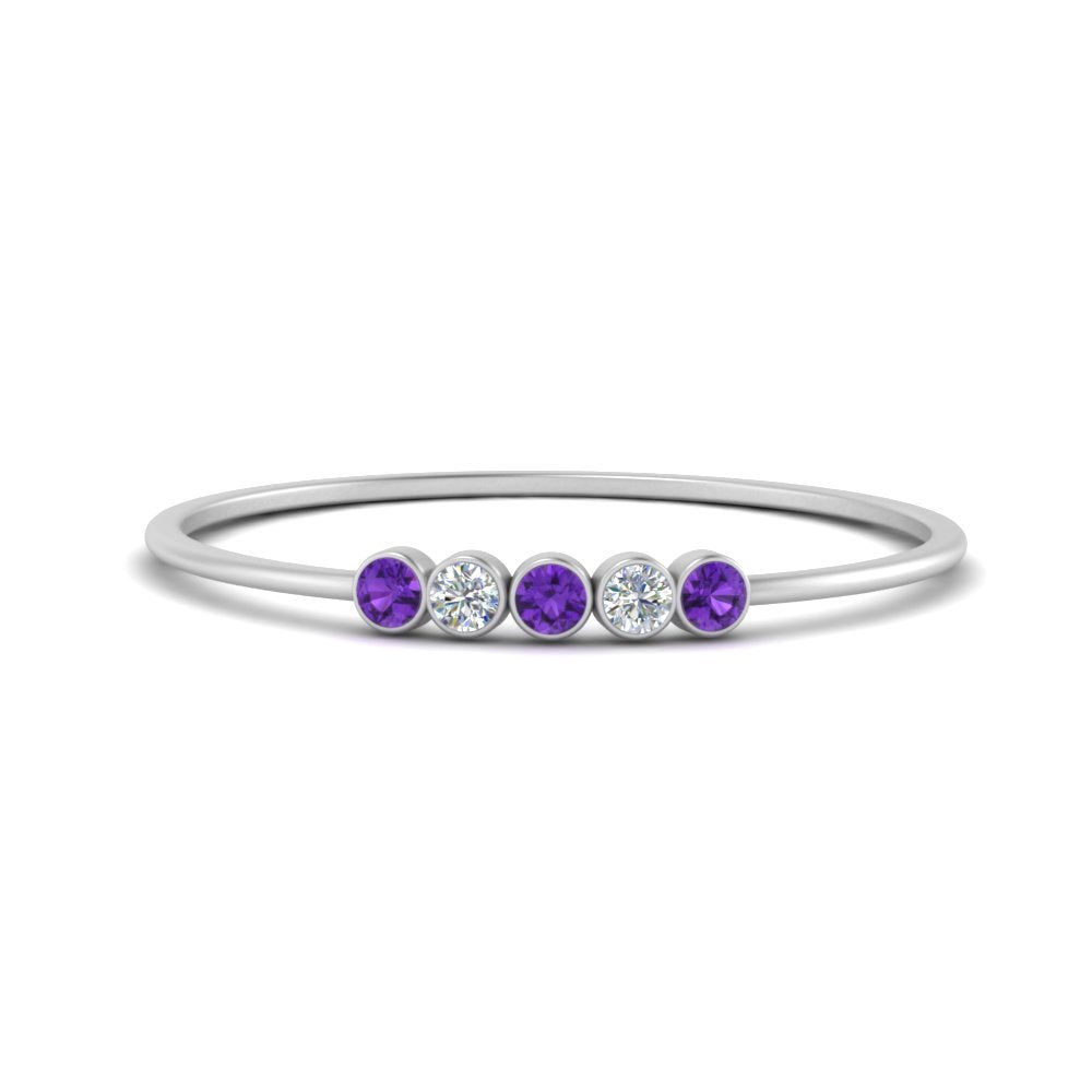 5-stone-minimalist-diamond-stackable-band-with-purple-topaz-in-FD9425RORGVITO-NL-WG