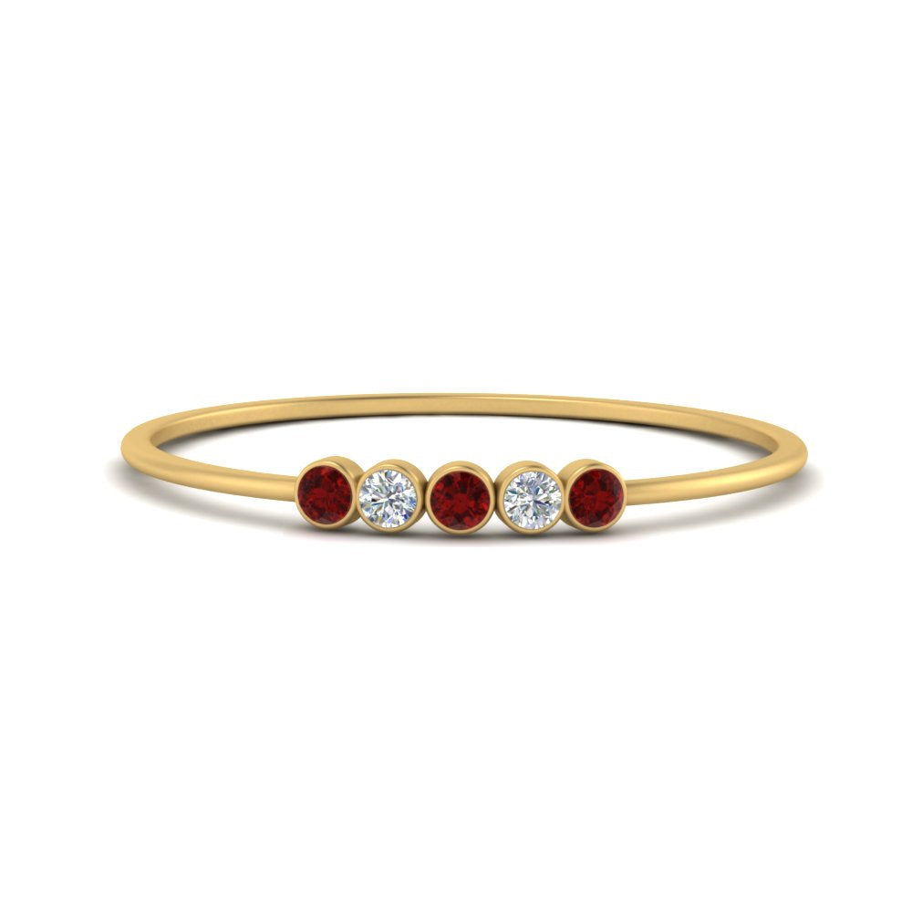 5-stone-minimalist-diamond-stackable-band-with-ruby-in-FD9425RORGRUDR-NL-YG