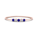 Thumbnail 14 - 5-stone-minimalist-diamond-stackable-band-with-sapphire-in-rose-gold-FD9425RORGSABL-NL-RG.jpg?v=1764568239