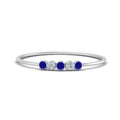 Thumbnail 45 - 5-stone-minimalist-diamond-stackable-band-with-sapphire-in-white-gold-FD9425RORGSABL-NL-WG.jpg?v=1764568239
