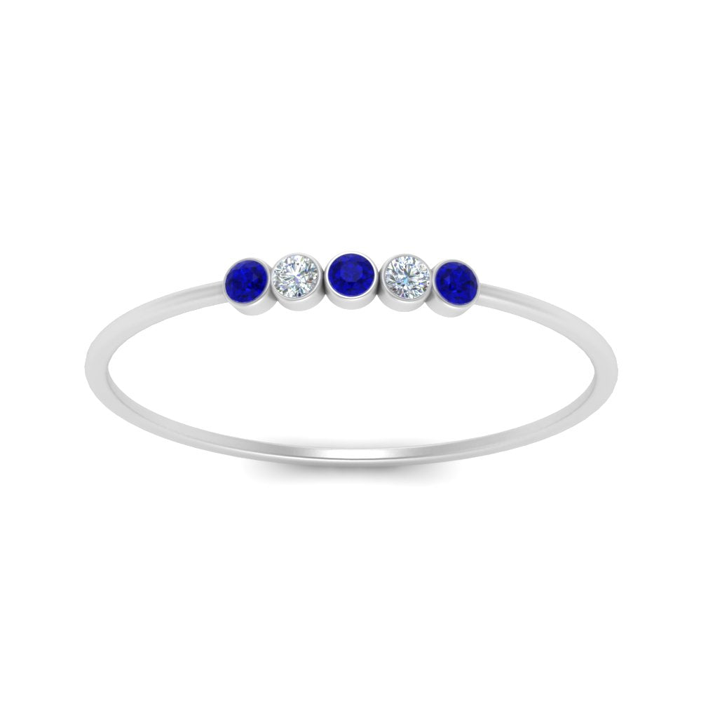 5-stone-minimalist-diamond-stackable-band-with-sapphire-in-FD9425RORGSABL-NL-WG