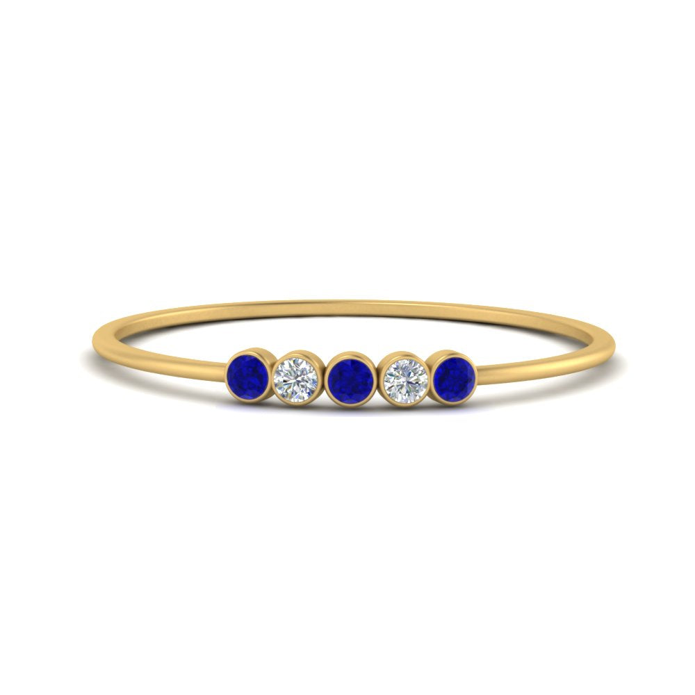 5-stone-minimalist-diamond-stackable-band-with-sapphire-in-FD9425RORGSABL-NL-YG