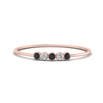 Load image into Gallery viewer, 5-stone-minimalist-stackable-band-with-black-diamond-in-FD9425RORGBLACK-NL-RG
