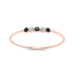 Load image into Gallery viewer, 5-stone-minimalist-stackable-band-with-black-diamond-in-FD9425RORGBLACK-NL-RG
