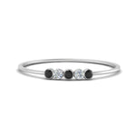 Load image into Gallery viewer, 5-stone-minimalist-stackable-band-with-black-diamond-in-FD9425RORGBLACK-NL-WG
