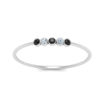 Load image into Gallery viewer, 5-stone-minimalist-stackable-band-with-black-diamond-in-FD9425RORGBLACK-NL-WG
