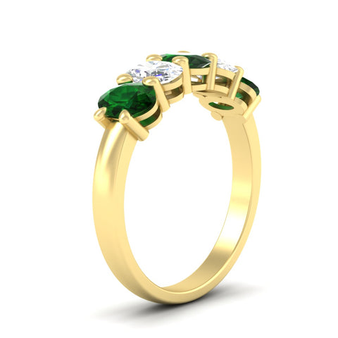 5-stone-oval-classic-emerald-wedding-band-2-carat-in-yellow-gold-fdwb8008ovgemgrangle2-2.00ct-nl-yg.jpg