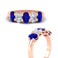 Thumbnail 7 - 5-stone-oval-classic-sapphire-wedding-band-2-carat-in-rose-gold-fdwb8008ovgsablangle3-2.00ct-nl-rg.jpg