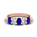 Thumbnail 6 - 5-stone-oval-classic-sapphire-wedding-band-2-carat-in-rose-gold-fdwb8008ovgsablsleep-2.00ct-nl-rg.jpg