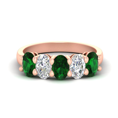 custom-wedding-band5-stone-oval-emerald-custom-wedding-band-3-carat-in-rose-gold-fdwb8008ovgemgrsleep-3.00ct-nl-rg.jpg