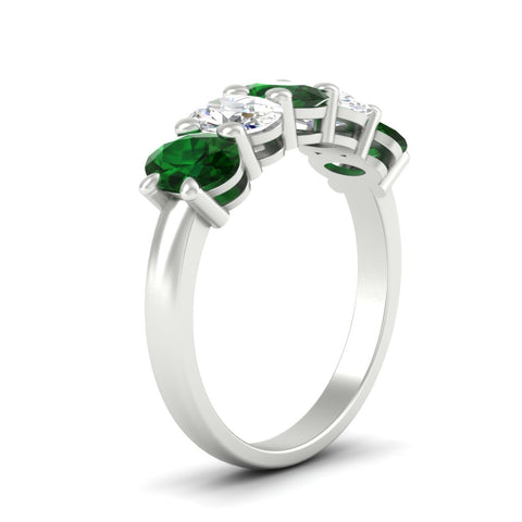 custom-wedding-band5-stone-oval-emerald-custom-wedding-band-3-carat-in-white-gold-fdwb8008ovgemgrangle2-3.00ct-nl-wg.jpg