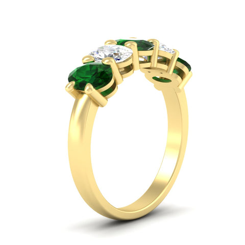 custom-wedding-band5-stone-oval-emerald-custom-wedding-band-3-carat-in-yellow-gold-fdwb8008ovgemgrangle2-3.00ct-nl-yg.jpg