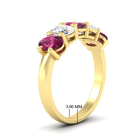 custom-wedding-band5-stone-oval-pink-sapphire-custom-wedding-band-3-carat-in-yellow-gold-fdwb8008ovgsadrpiangle2-3.00ct-nl-yg-hw.jpg