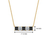Load image into Gallery viewer, 5-stone-princess-cut-bar-pendant-with-black-diamond-in--FDPD8413GBLACK-NL-YG