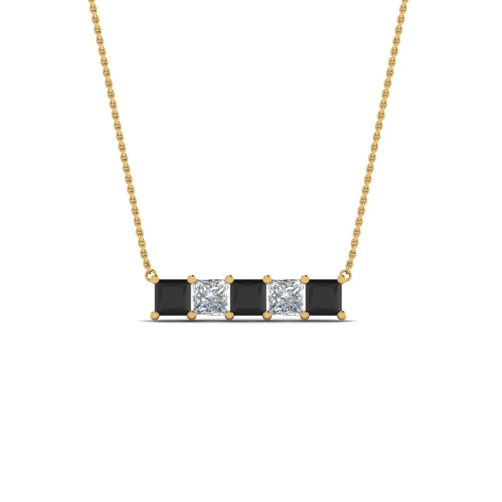 5-stone-princess-cut-bar-pendant-with-black-diamond-in--FDPD8413GBLACK-NL-YG