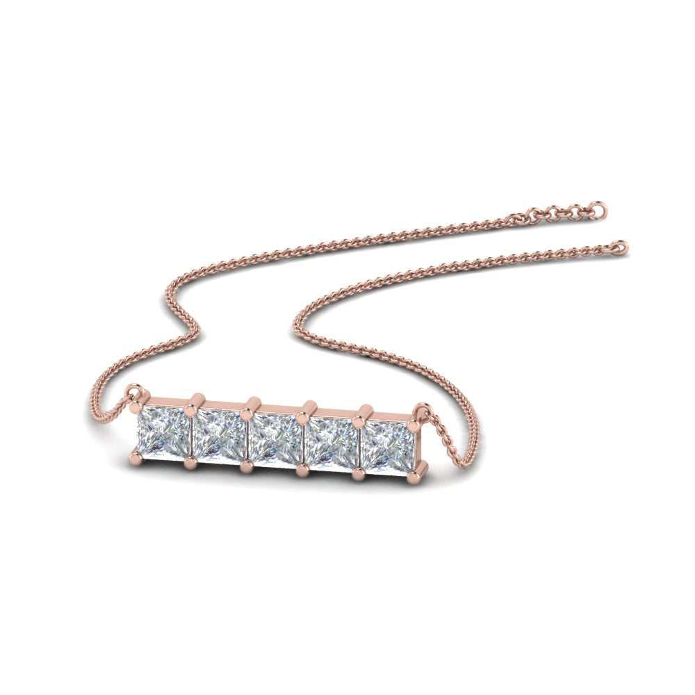 5-stone-princess-cut-diamond-bar-pendant-in-FDPD8413-NL-RG