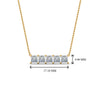 Load image into Gallery viewer, 5-stone-princess-cut-diamond-bar-pendant-in--FDPD8413-NL-YG