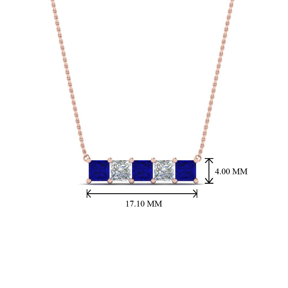 5-stone-princess-cut-diamond-bar-pendant-with-blue-sapphire-in-FDPD8413GSABL-NL-RG