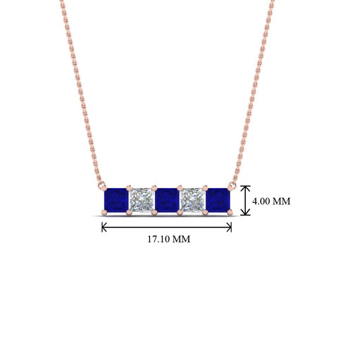 5-stone-princess-cut-diamond-bar-pendant-with-blue-sapphire-in-FDPD8413GSABL-NL-RG