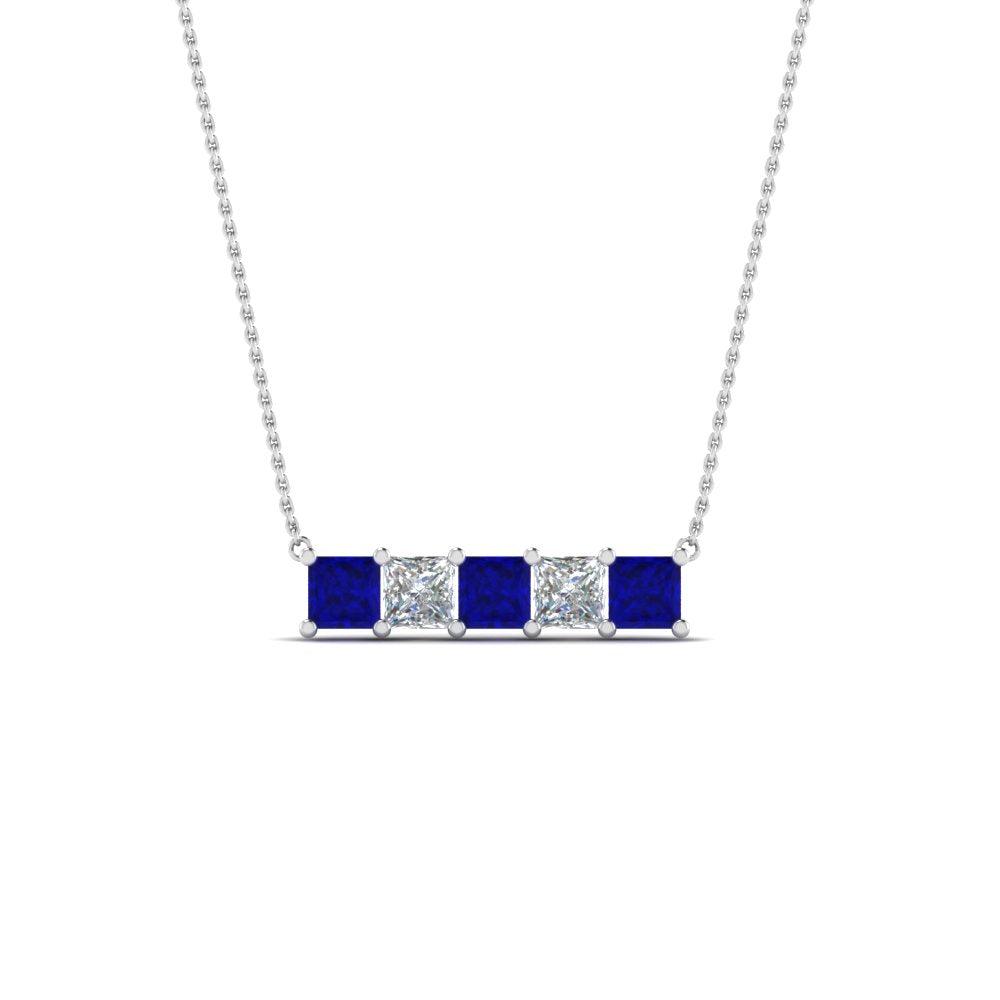 5-stone-princess-cut-diamond-bar-pendant-with-blue-sapphire-in--FDPD8413GSABL-NL-WG