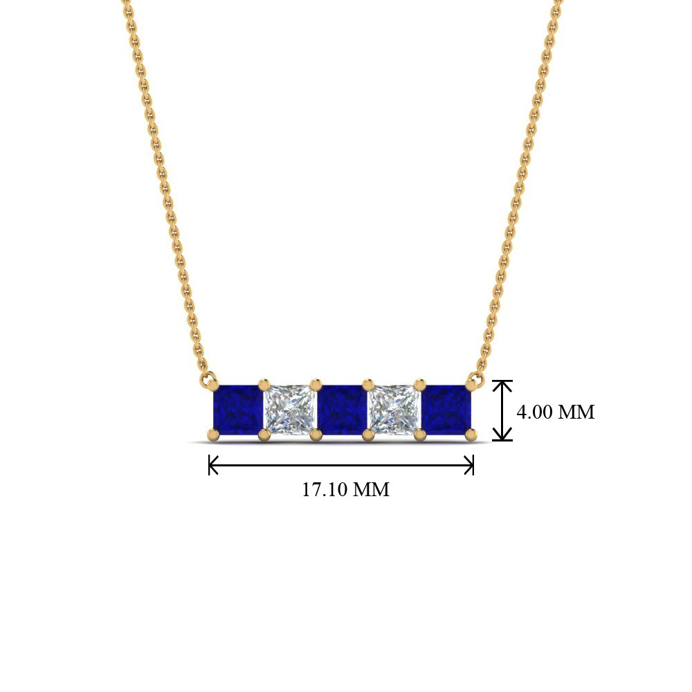 5-stone-princess-cut-diamond-bar-pendant-with-blue-sapphire-in--FDPD8413GSABL-NL-YG