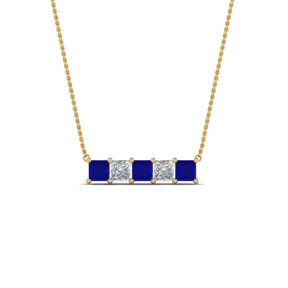 5-stone-princess-cut-diamond-bar-pendant-with-blue-sapphire-in--FDPD8413GSABL-NL-YG