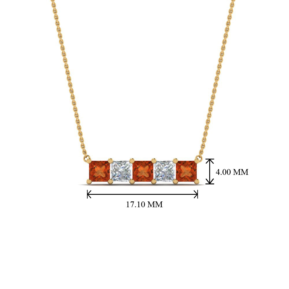 5-stone-princess-cut-diamond-bar-pendant-with-orange-sapphire-in--FDPD8413GSAOR-NL-YG