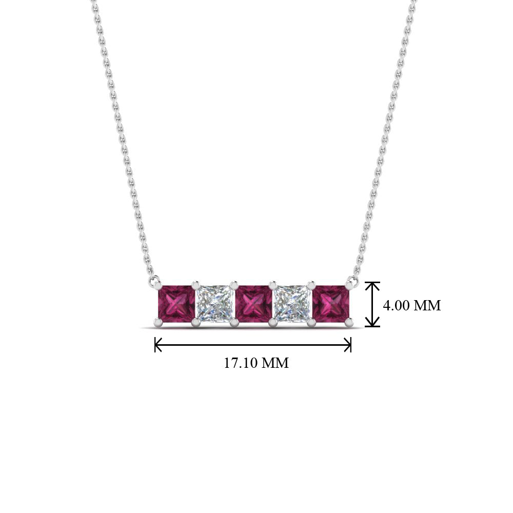 5-stone-princess-cut-diamond-bar-pendant-with-pink-sapphire-in--FDPD8413GSADRPI-NL-WG