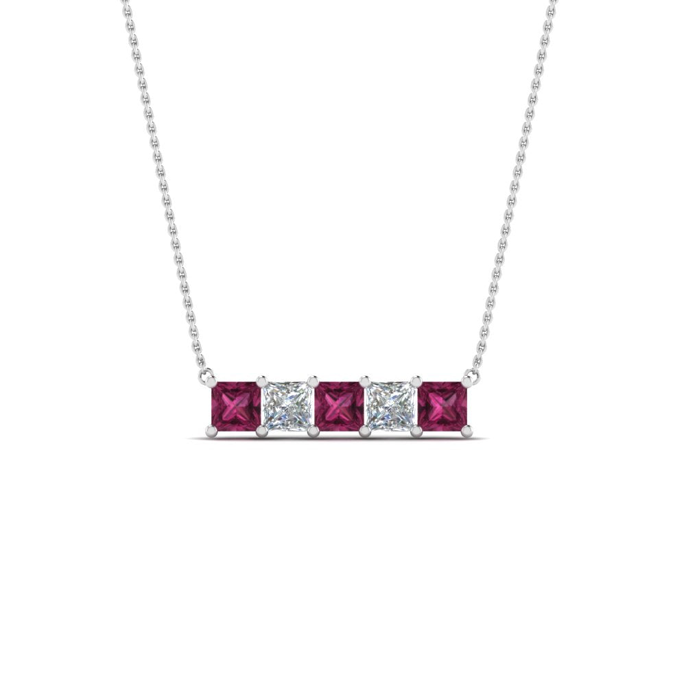 5-stone-princess-cut-diamond-bar-pendant-with-pink-sapphire-in--FDPD8413GSADRPI-NL-WG