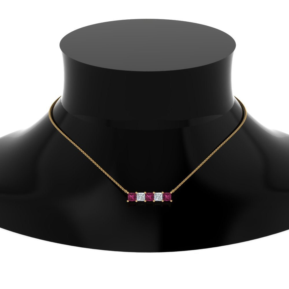 5-stone-princess-cut-diamond-bar-pendant-with-pink-sapphire-in--FDPD8413GSADRPI-NL-YG