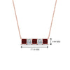 Load image into Gallery viewer, 5-stone-princess-cut-diamond-bar-pendant-with-ruby-in-FDPD8413GRUDR-NL-RG