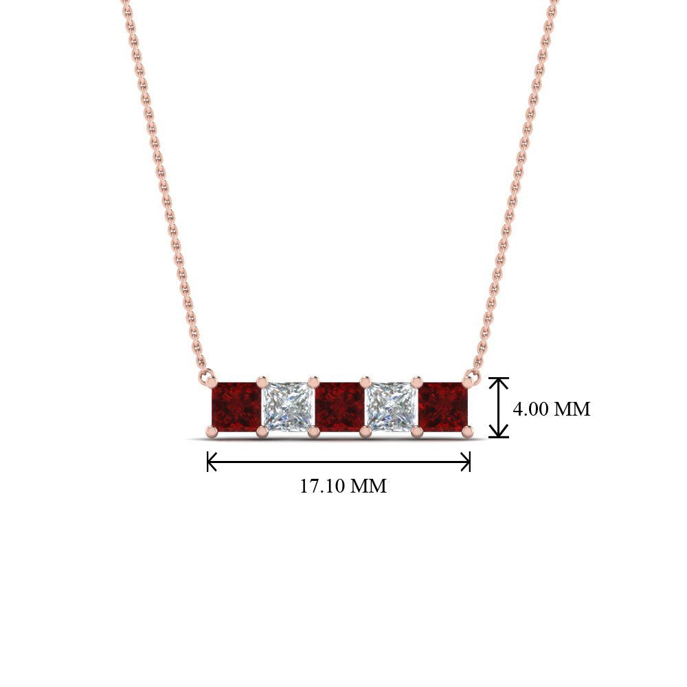 5-stone-princess-cut-diamond-bar-pendant-with-ruby-in-FDPD8413GRUDR-NL-RG