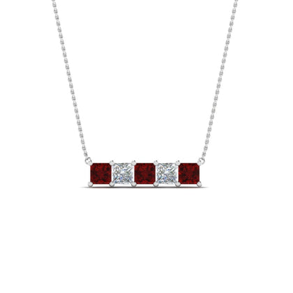 5-stone-princess-cut-diamond-bar-pendant-with-blue-sapphire-in-FDPD8413_2