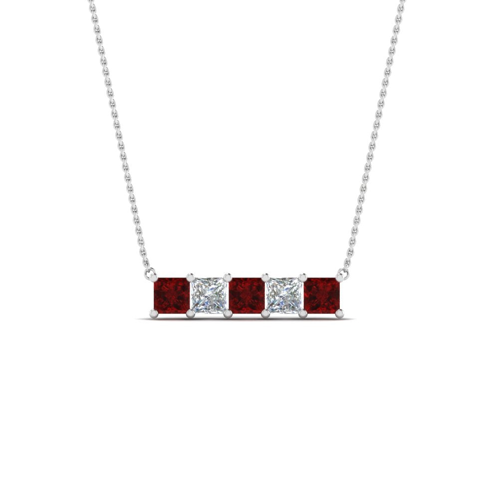 5-stone-princess-cut-diamond-bar-pendant-with-ruby-in--FDPD8413GRUDR-NL-WG