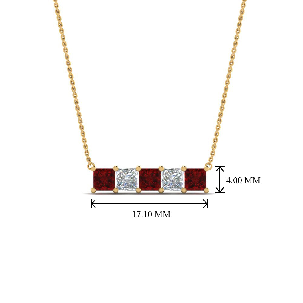 5-stone-princess-cut-diamond-bar-pendant-with-ruby-in--FDPD8413GRUDR-NL-YG