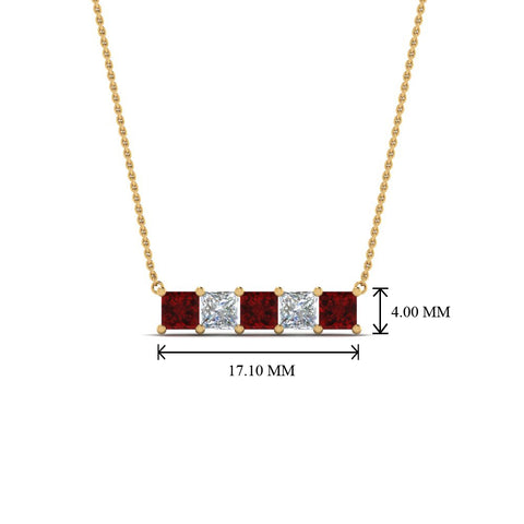 5-stone-princess-cut-diamond-bar-pendant-with-ruby-in--FDPD8413GRUDR-NL-YG
