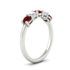 Load image into Gallery viewer, 5-stone-round-cut-1-carat-diamond-and-ruby-wedding-band-in-white-gold-FDENS141ROBGRUDRANGLE2-1.00CT-NL-WG