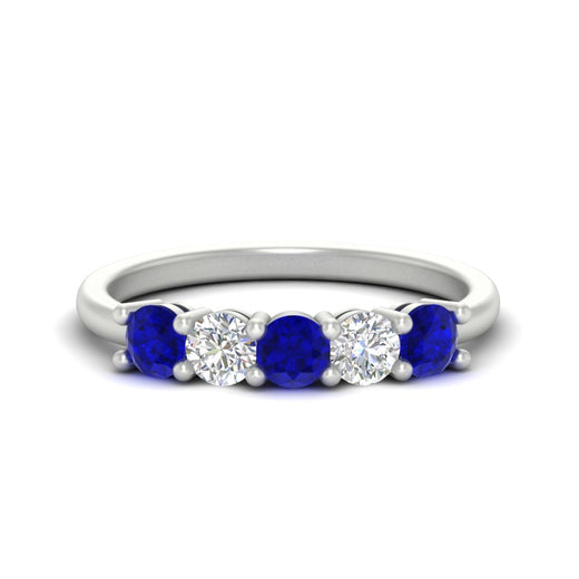 5-stone-round-cut-1-carat-diamond-and-sapphire-wedding-band-in-white-gold-FDENS141ROBGSABL-1.00CT-NL-WG