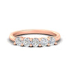 Load image into Gallery viewer, 5-stone-round-cut-1-carat-diamond-wedding-band-in-rose-gold-FDENS141ROB-1.00CT-NL-RG
