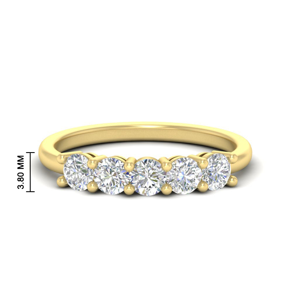 5-stone-round-cut-1-carat-diamond-wedding-band-in-yellow-gold-FDENS141ROB-1.00CT-NL-YG-HW
